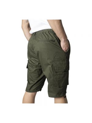 Pantalones cortos con cremallera de algodón Antony Morato verde
