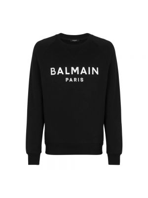 Bluza z nadrukiem Balmain czarna