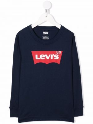 Trykt lang topp for jenter Levi's Kids blå