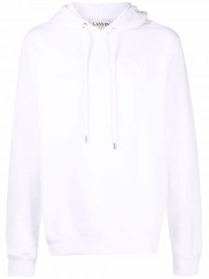 Siuvinėtas džemperis su gobtuvu Lanvin balta