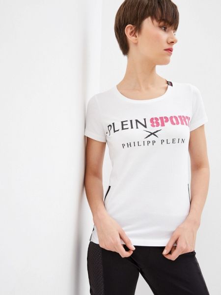 Спортивна футболка Plein Sport, біла