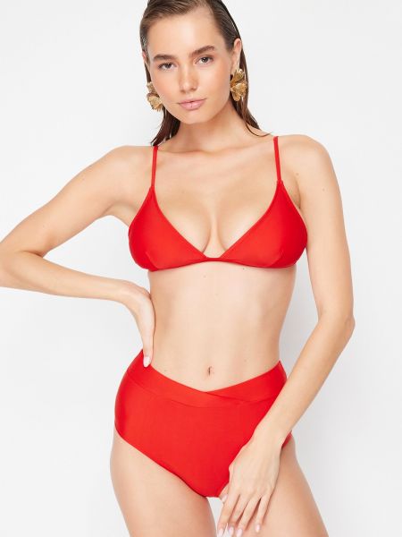 Bikini visoki struk Trendyol crvena