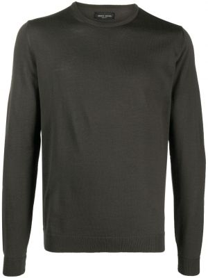 Maglione con scollo tondo Roberto Collina verde