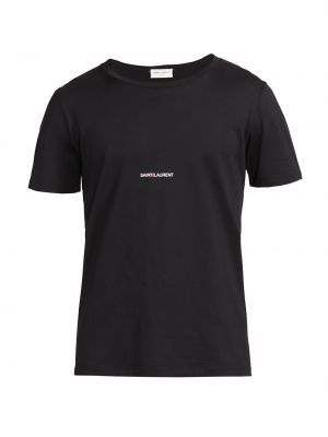 Классическая футболка Saint Laurent черная