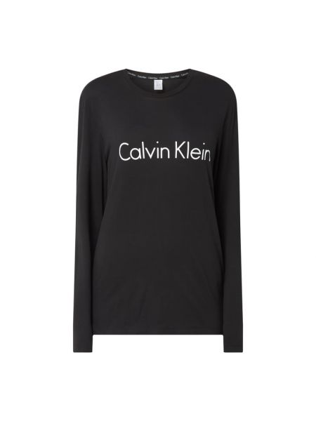 T-shirt z nadrukiem bawełniana Calvin Klein Underwear - сzarny