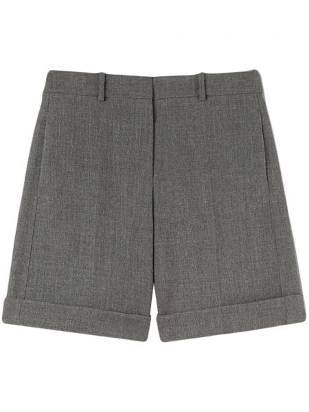 Volnene kratke hlače Jil Sander siva