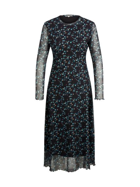 Джинсовое платье с принтом с сеткой Tom Tailor Denim