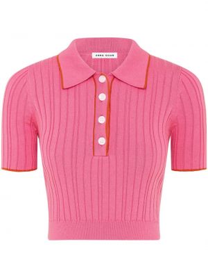 Polo krekls Anna Quan rozā