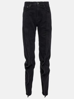 Černé straight fit džíny s vysokým pasem Y/project
