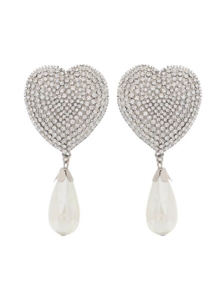 Pendientes con perlas de cristal con corazón Alessandra Rich