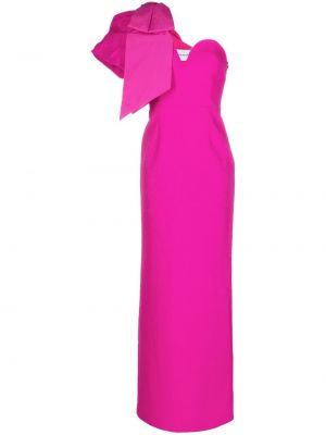 Вечерна рокля с панделка Rebecca Vallance розово