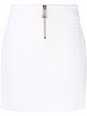 Uska mini suknja Bottega Veneta bijela
