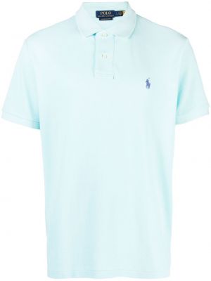 Haftowana polo Polo Ralph Lauren niebieska