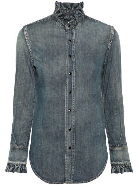 Denim paita Saint Laurent sininen