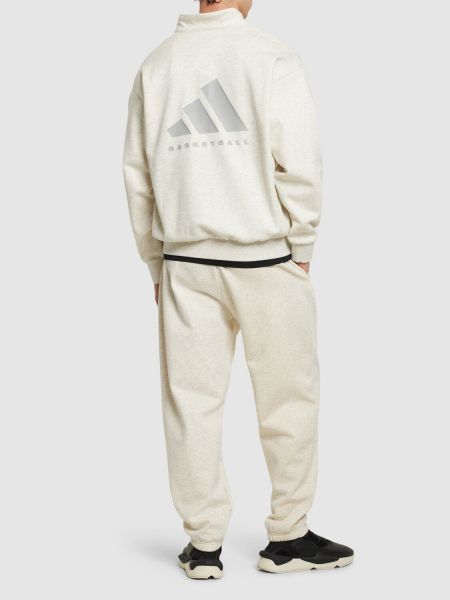 Džemperis su užtrauktuku Adidas Originals smėlinė