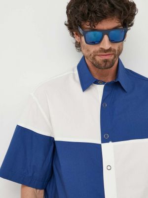 Pamučna košulja bootcut United Colors Of Benetton plava