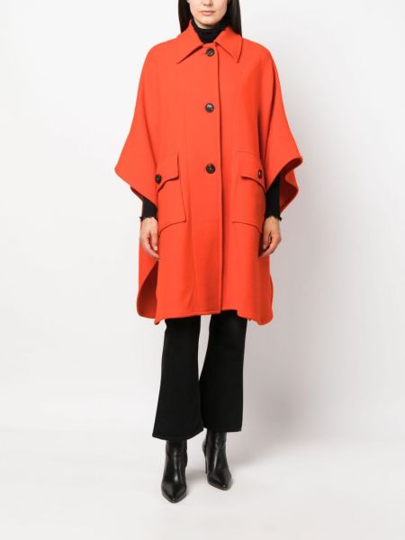 Kabát s knoflíky Pinko oranžový