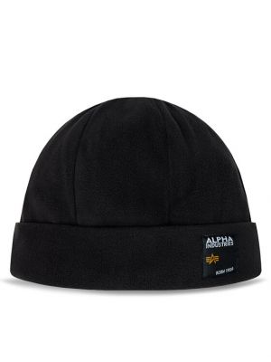 Флісова шапка Alpha Industries чорна