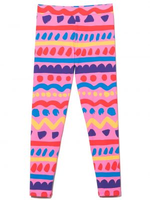 Abstrakt trykk trykt stretch bukser for jenter Stella Mccartney Kids rosa