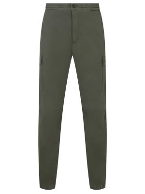 Зеленые хлопковые брюки карго Paul & Shark