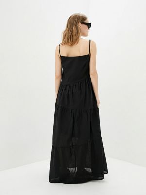 Хлопковое платье Ricamare черное