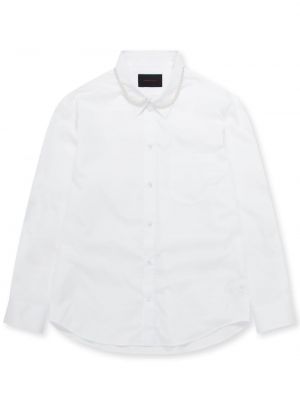 Βαμβακερό πουκάμισο με μαργαριτάρια Simone Rocha λευκό