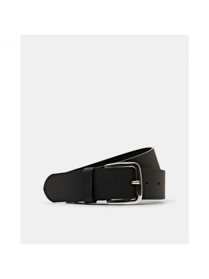 Cinturón de cuero con hebilla Esprit negro