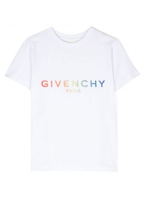 T-shirt med broderi för tjejer Givenchy Kids vit