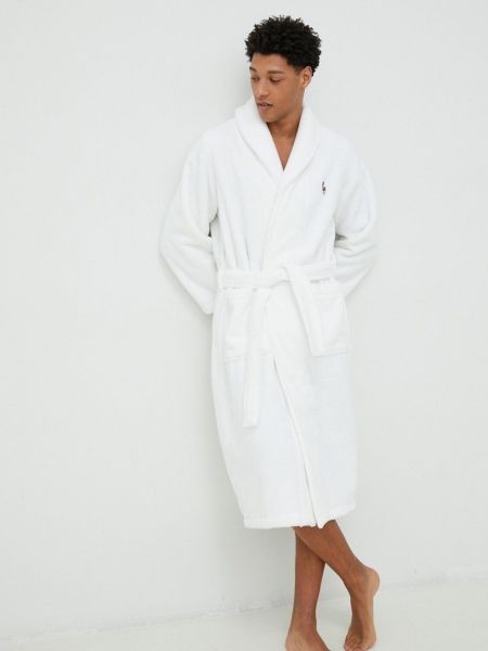 Памучен халат Polo Ralph Lauren бяло