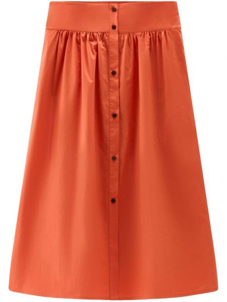 Midi sukně Woolrich oranžové