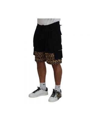 Casual shorts mit print mit leopardenmuster Dolce & Gabbana