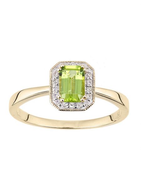 Pierścionek Diamant Exquis zielony
