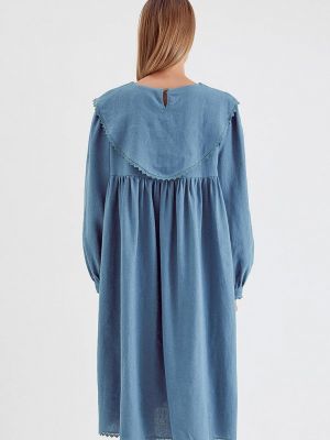Платье Unique Fabric голубое