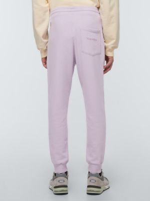 Bavlněné sportovní kalhoty Nanushka fialové