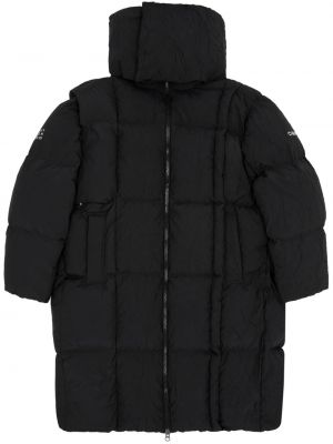 Kabát s kapucňou Mm6 Maison Margiela čierna