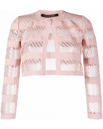 Укороченный пиджак Antonino Valenti, розовый