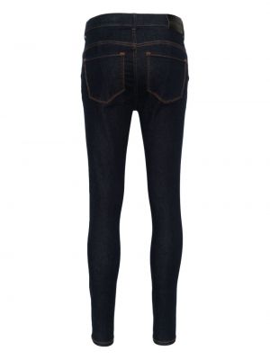 Skinny džíny s vysokým pasem Dkny modré