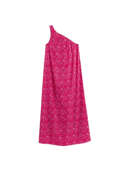 Vestido de un solo hombro asimétrico La Redoute Collections rosa