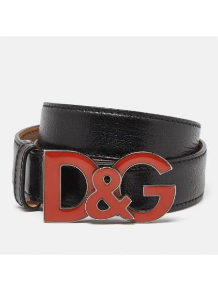 Cinturón de cuero Dolce & Gabbana Pre-owned negro