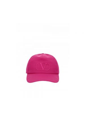 Różowa czapka z daszkiem Valentino