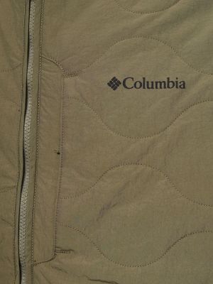 Prešívaná nylónová bunda Columbia zelená