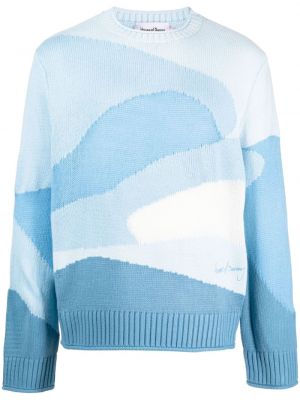 Плетен пуловер с принт House Of Sunny