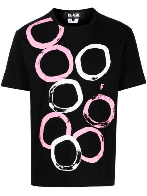 Βαμβακερή μπλούζα με σχέδιο Black Comme Des Garçons
