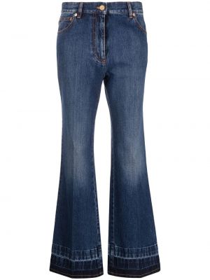 Jeans bootcut large Valentino Garavani bleu