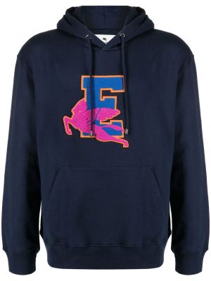 Hoodie Etro blå