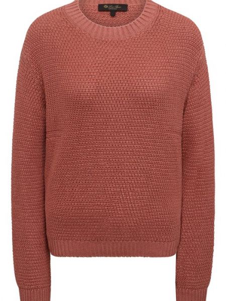 Шелковый пуловер Loro Piana розовый
