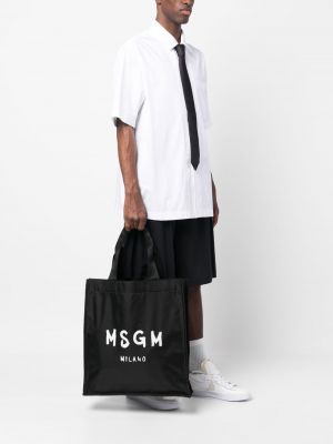 Shopper kabelka s potiskem Msgm