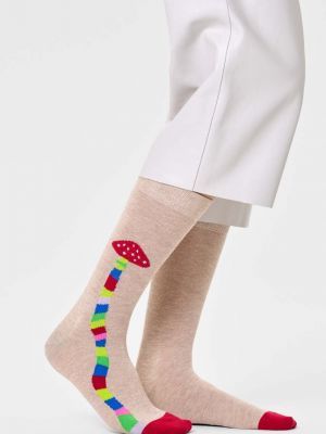 Skarpety Happy Socks beżowe