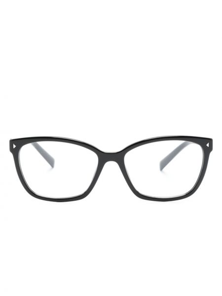 Černé brýle s potiskem Prada Eyewear