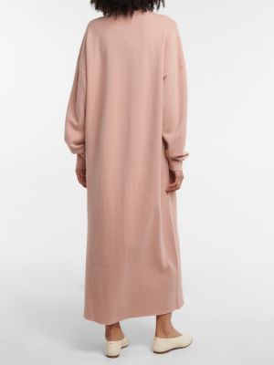 Кашмирена макси рокля Extreme Cashmere розово